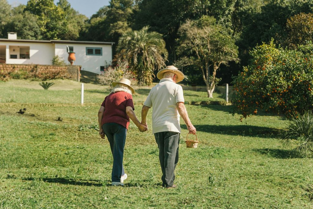 seniors walking